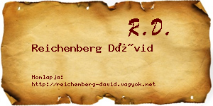 Reichenberg Dávid névjegykártya